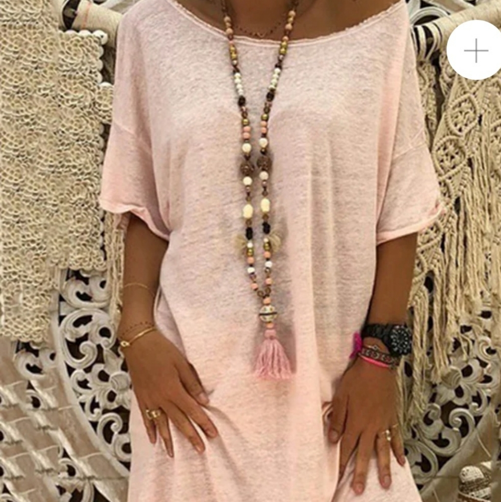 Crew Neck Casual Dress